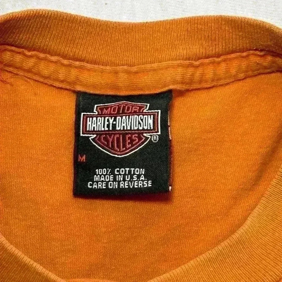 Harley Davidson Cherokee North Carolina Men’s Short Sleeve Tshirt Size Medium - Picture 7 of 8